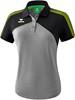 SALE! Erima 1111814 Premium One 2.0 Dames Polo - Grey Melange/Zwart/Lime Pop - Maat 44