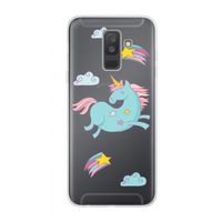Vliegende eenhoorn: Samsung Galaxy A6 Plus (2018) Transparant Hoesje