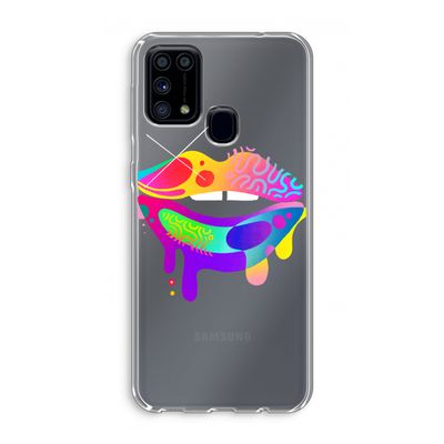 Lip Palette: Samsung Galaxy M31 Transparant Hoesje