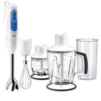 BRAUN MQ3045WH Staafmixer met 2 hakmessen, wit en blauw