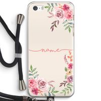 Rozen: iPhone 5 / 5S / SE Transparant Hoesje met koord Rozen: iPhone 5 / 5S / SE Transparant Hoesje met koord
