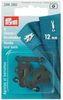 Prym Broek- en Rokhaken met Staafjes Zwart 12 mm