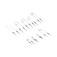 Inductiespoel set - 9 spoelen - 3 - 50 mm - messing / glasvezel