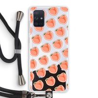 Just peachy: Samsung Galaxy A71 Transparant Hoesje met koord
