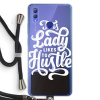Hustle Lady: Honor Note 10 Transparant Hoesje met koord