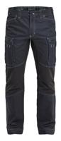 Blåkläder 1459 service werkbroek denim stretch - blauw/zwart maat 52