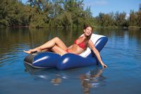 Intex Floating Recliner Lounge Zwart, Blauw, Wit - thumbnail