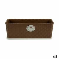 Plantenbak Stefanplast Bruin Plastic 18 x 16 x 48,5 cm (12 Stuks)