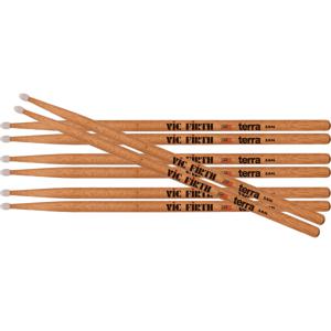 Vic Firth American Classic Terra 5A Nylon Value Pack drumstokken (4 paar)