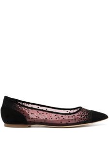 Rupert Sanderson ballerines Aurelia en mesh - Rouge