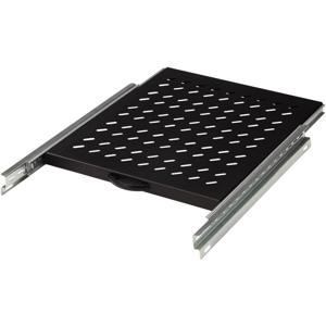 Digitus DN-19 TRAY-2-800SW 19 inch Apparaatbodem voor patchkast 1 HE Uittrekbaar Geschikt voor kastdiepte: 800 mm Zwart