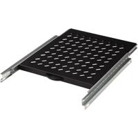 Digitus DN-19 TRAY-2-800SW 19 inch Apparaatbodem voor patchkast 1 HE Uittrekbaar Geschikt voor kastdiepte: 800 mm Zwart - thumbnail