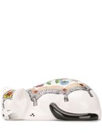 Fornasetti céramique à design de chat - Blanc
