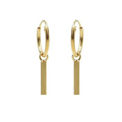 Karma Oorringen Hoops Square Tube Goud