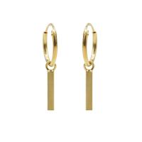 Karma Oorringen Hoops Square Tube Goud