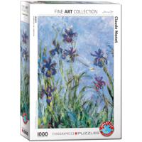 Eurographics puzzel Irises - Detail stukjes - Claude Monet - 1000 stukjes