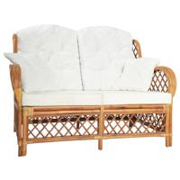 Tweezitsbank rattan lichtbruin Tweezitsbank rattan lichtbruin