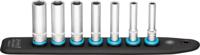 HAZET SmartRail met 7 steekplaatsen 850LG-SR/7 · 1/4 inch (6,3 mm) vierkant hol · Buiten-zeskant-tractieprofiel · 7-delig · 5,5 · 6 · 7 · 8 · 10 · 12