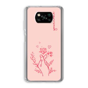 Giving Flowers: Xiaomi Poco X3 Pro Transparant Hoesje