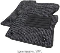 Petex voetmat "sopo" car carpet sopo gr.2 anthracite 4-piece.