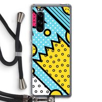 Pop Art #1: Sony Xperia 5 Transparant Hoesje met koord