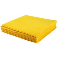 10x stuks gele huishouddoekjes/ schoonmaak doekjes - thumbnail
