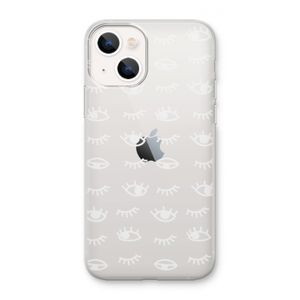 Eye pattern #3: iPhone 13 mini Transparant Hoesje