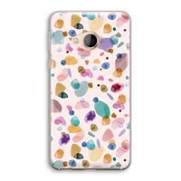 Terrazzo Memphis Pink: HTC U Play Transparant Hoesje