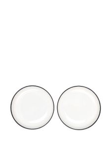 Ann Demeulemeester X Serax lot de 2 assiettes à bords contrastants - Blanc