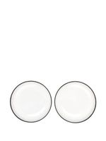 Ann Demeulemeester X Serax lot de 2 assiettes à bords contrastants - Blanc