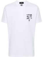 DSQUARED2 logo-print cotton T-shirt - Blanc - thumbnail