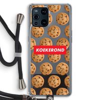 Koekerond: Oppo Find X3 Pro Transparant Hoesje met koord
