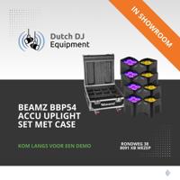 Beamz BBP54 set van 8 Uplights in flightcase