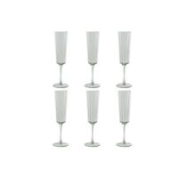 Set van bekers Home ESPRIT Groen Kristal 6 x 6 x 23,7 cm (6 Stuks)