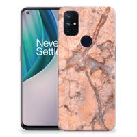 OnePlus Nord N10 5G | TPU | Siliconen hoesje | Marmer Oranje