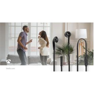 Nedis HPWD2021BK In-ear Bedraad Zwart 3.5mm