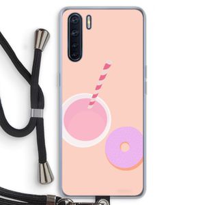 Donut: Oppo A91 Transparant Hoesje met koord