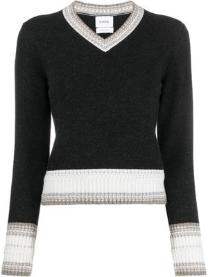 Barrie pull en cachemire à col v - Noir