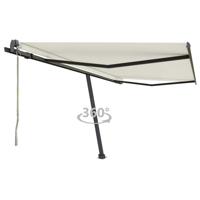Luifel vrijstaand automatisch 400x300 cm crèmekleurig
