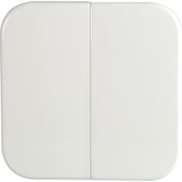 Opus drukknop voor serie en wissel/wisselschakelaar wit