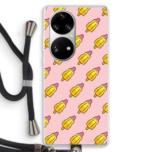 Waterijsjes: Huawei P50 Pro Transparant Hoesje met koord