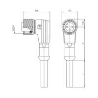 Lutronic 1121 Sensor/actuator connector, geassembleerd M12 Aantal polen (sensoren): 12 Koppeling, haaks 5.00 m 1 stuk(s)