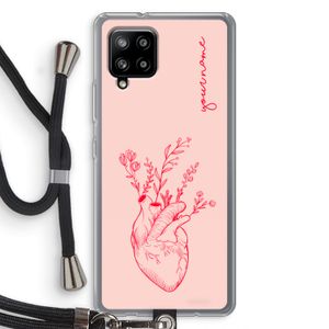 Blooming Heart: Samsung Galaxy A42 5G Transparant Hoesje met koord