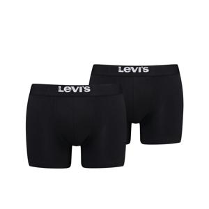 Levi's Boxershorts Solid Basic Organic Cotton 2-pack Black-XL