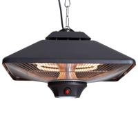 Sunred Hangende verwarmer Spica Square 2000 W halogeen zwart CE17SQ-B - thumbnail