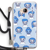 Gezichtjes: HTC U Play Transparant Hoesje met koord