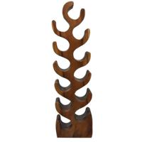 Flessenrek 12 flessen 29x19x100 - Naturel finish - Munggur