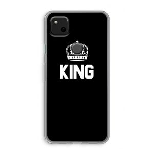 King zwart: Google Pixel 4a Transparant Hoesje