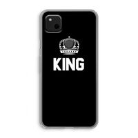 King zwart: Google Pixel 4a Transparant Hoesje
