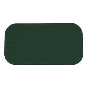 Douche/bad anti-slip mat badkamer - rubber - groen - 36 x 76 cm - rechthoek